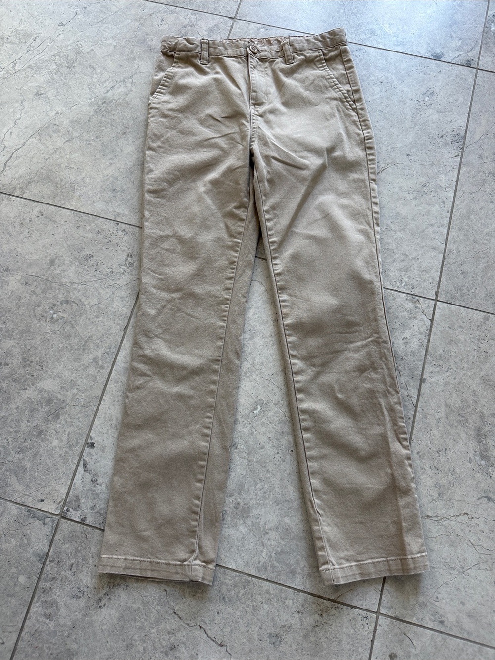 Old Navy Kids Khaki Straight-Leg Pants - Light Tan